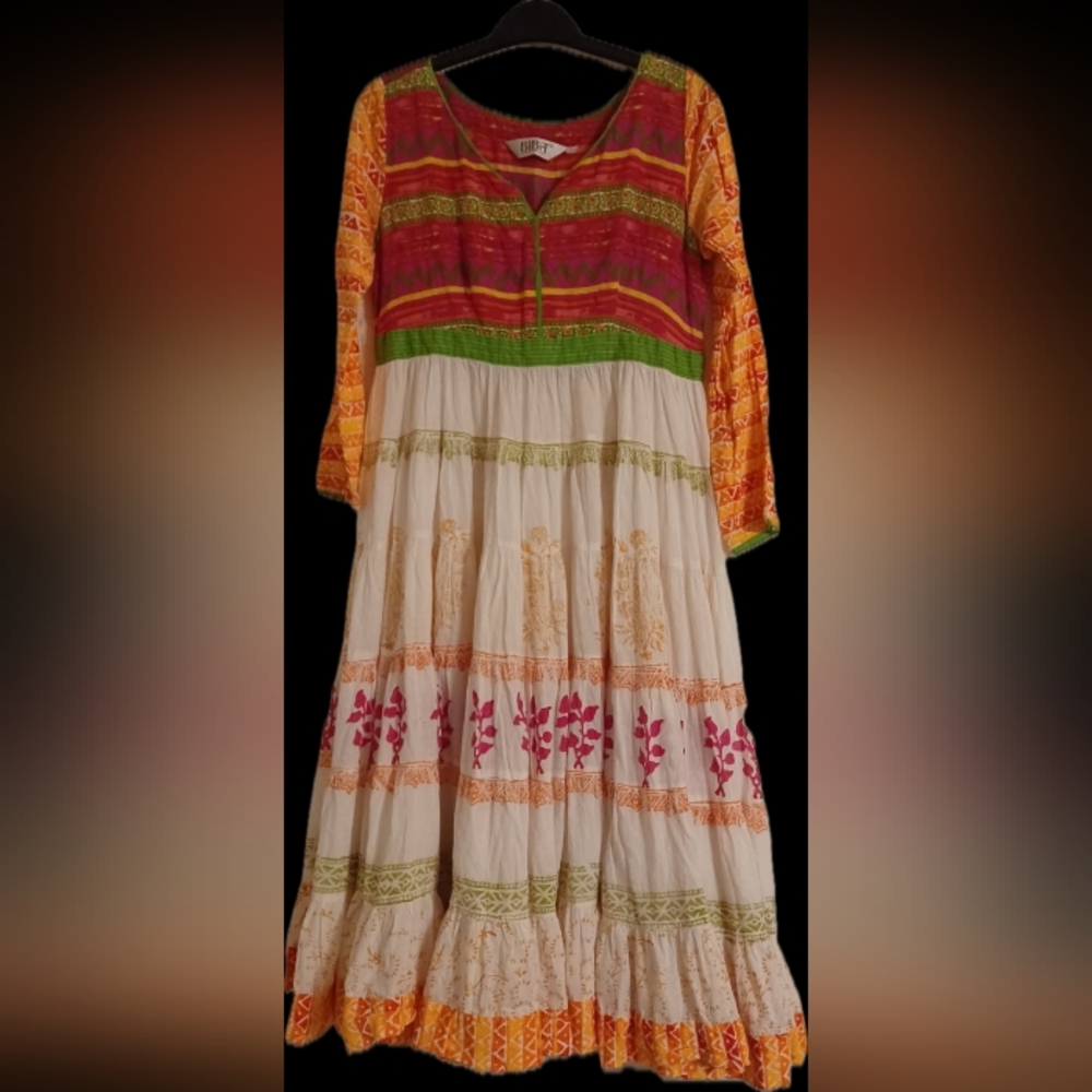 Biba Colorful Bohemian Maxi Dress